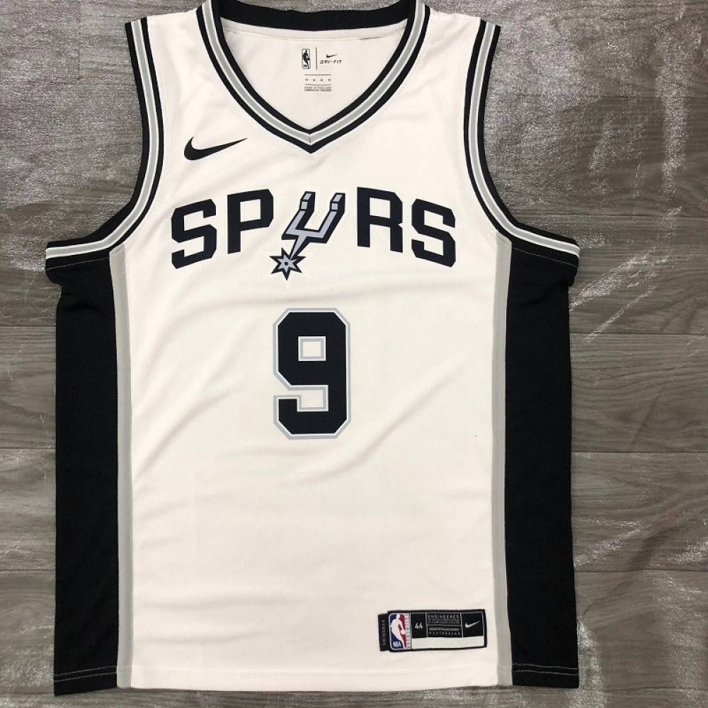 Men's San Antonio Spurs Tony Parker #9 White 2020/21 Swingman Jersey - Association Edition-Pro Kit Vault | Brand New 26/27 Sports Jerseys